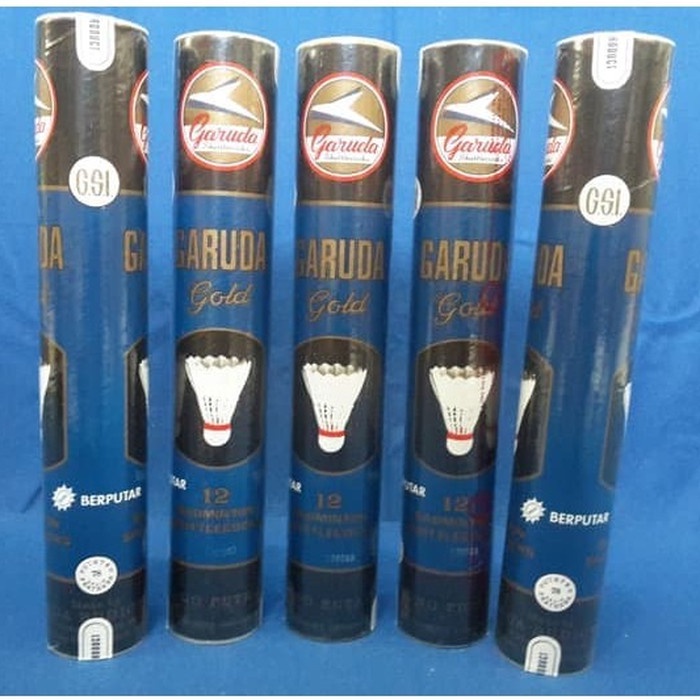Shuttlecock Badminton Garuda Gold Biru Original