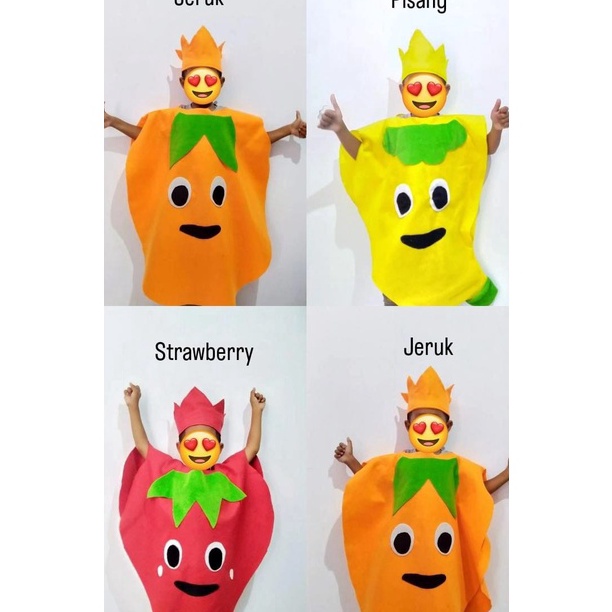 [0❤/I♪] Kostum Karnaval Anak - Kostum Anak Karakter Buah Kostum Cosplay/ super.keren✪