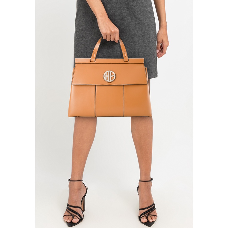 Tas Hand Bag Hush Puppies Original Wanita Handle Material PU Kerja Bermerk Menawan Carte Satchel L G