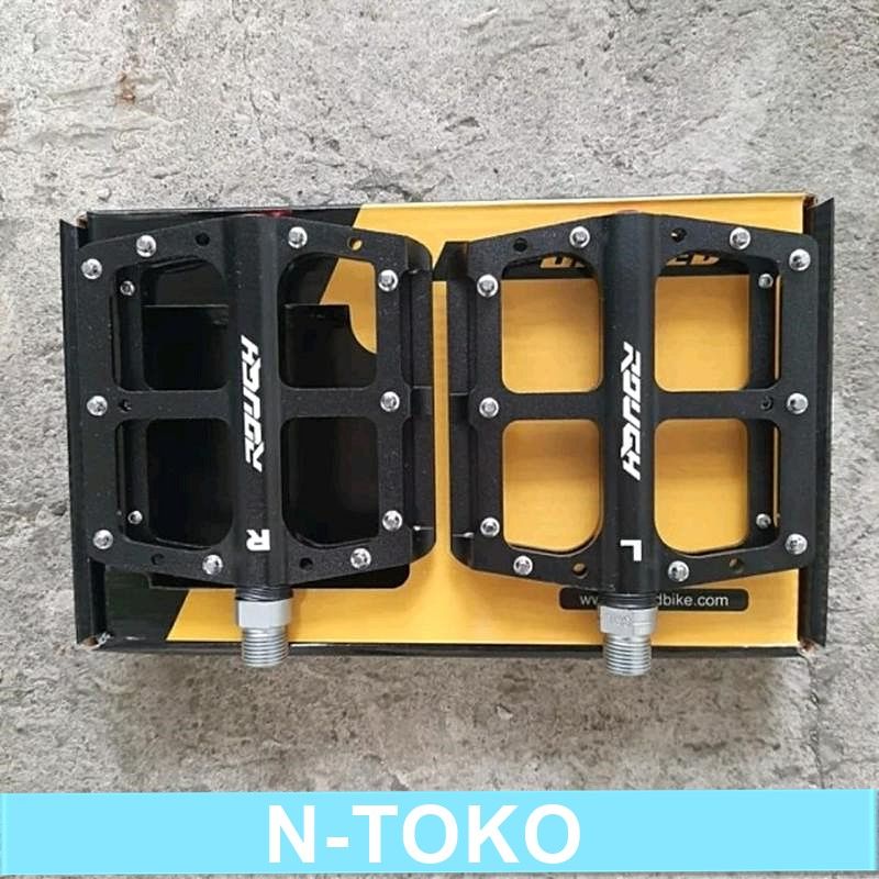 Pedal MTB United Rough 09 Hitam Dan Merah Sepeda Sparepart Termurah