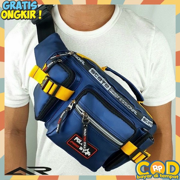 Tas Selempang Slempang Slepang Slimpang Bahu Pinggang Waistbag Waisbag Wesbek Crossbag Pria Remaja D