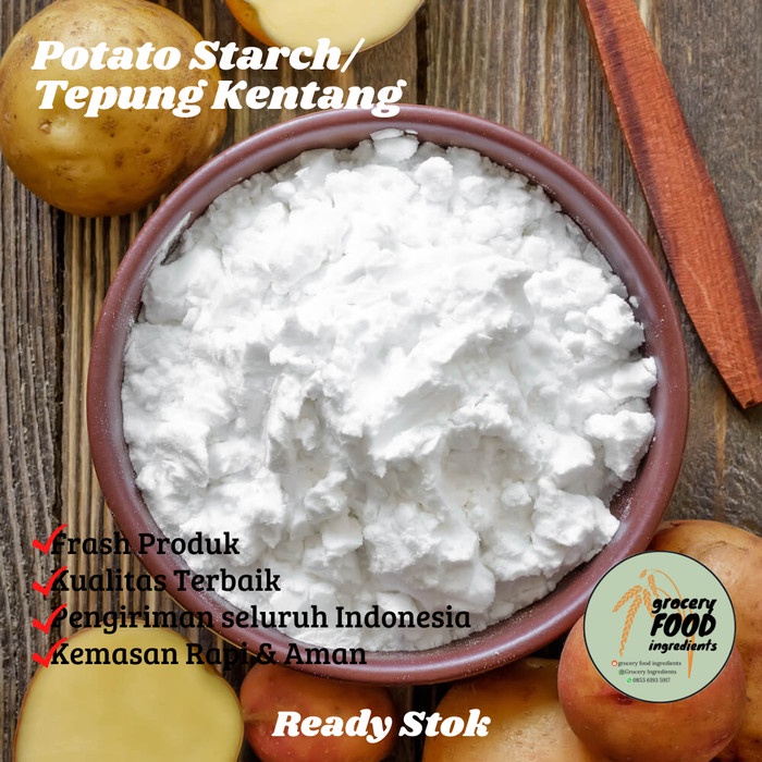 

Terlaris Tepung Kentang / Potato Starch 1 Zak 25Kg Gojek Fast Respon