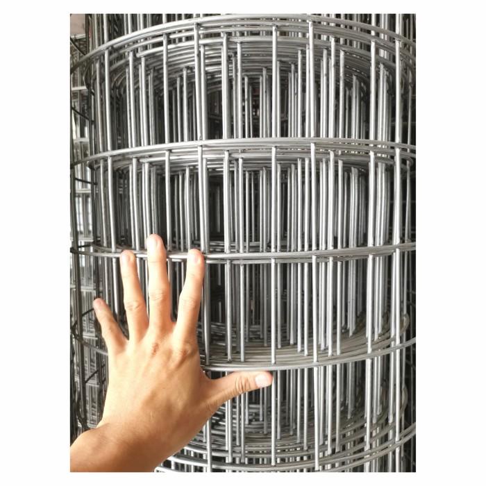 Kawat Wiremesh Galvanis 100 X 100Mm, Tebal 3.0Mm. Lebar 180Cm