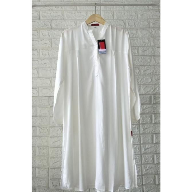 Tunik Polos Rayon Jumbo Putih Tulang