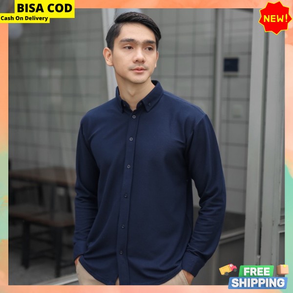 Fashion Casual Pria Dewasa Bju Kancing Terbaru Outfit Cowo Remaja Baju Kmj Terbaru 2023 Kemeja Cwek 