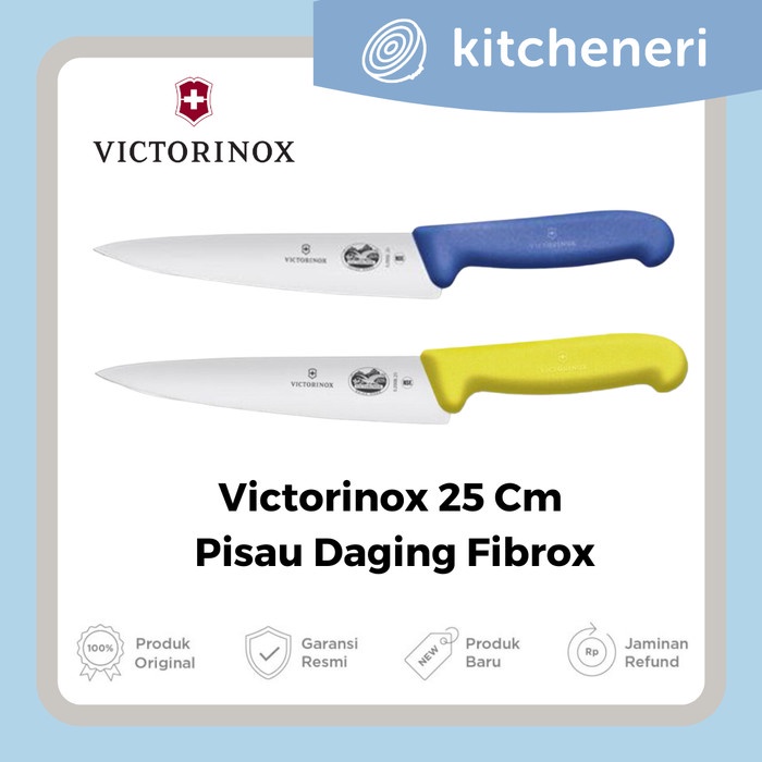 Victorinox 25 Cm Pisau Daging Fibrox 5.2008.25 Fibrox Carving Knife
