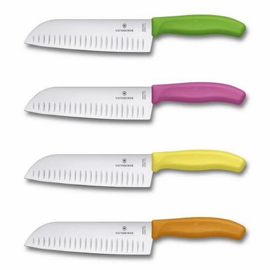 Santoku Chef Knife 17Cm Victorinox Fluted Edge Original