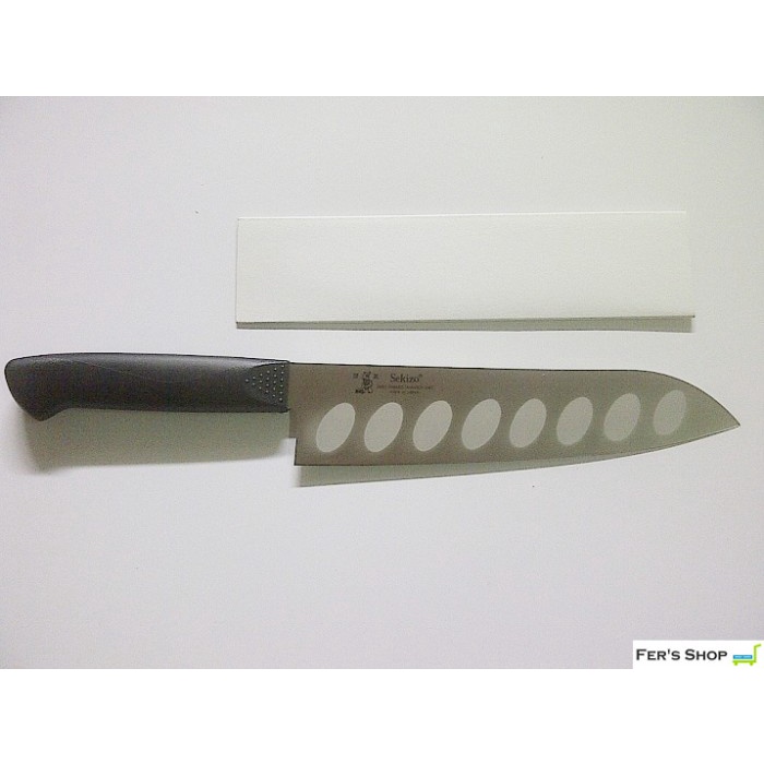 Pisau Chef Santoku Jepang Sekizo (Tipe Granton) / Pisau Dapur Jepang