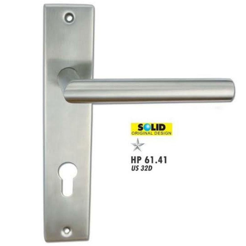 TER-UPDATE PAKET HANDLE SOLID HP 61.41/KUNCI PINTU SOLID STAINLESS (KOMPLIT) #ORIGINAL