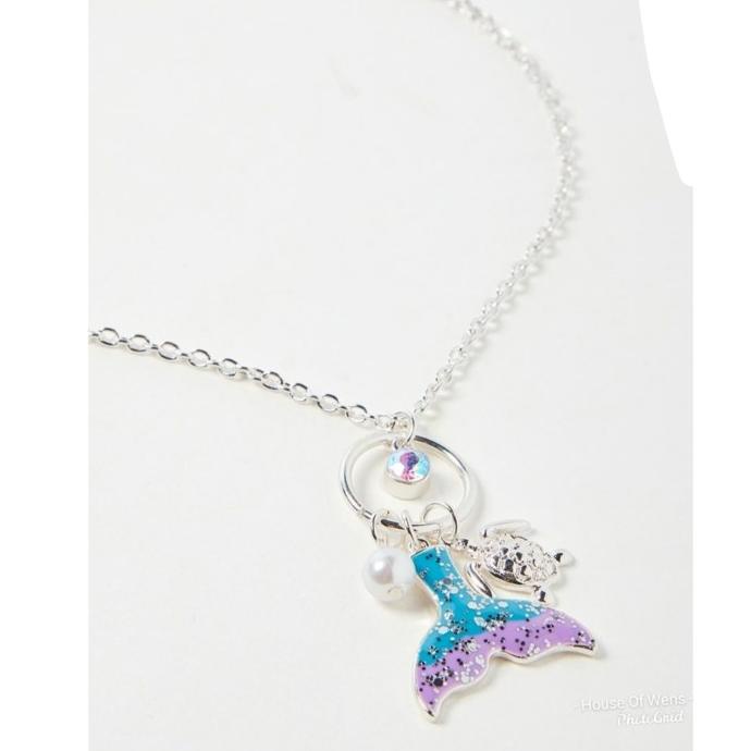 TER-UPDATE JUSTICE MERMAID TAIL TURTLE NECKLACE - KALUNG JUSTICE #ORIGINAL