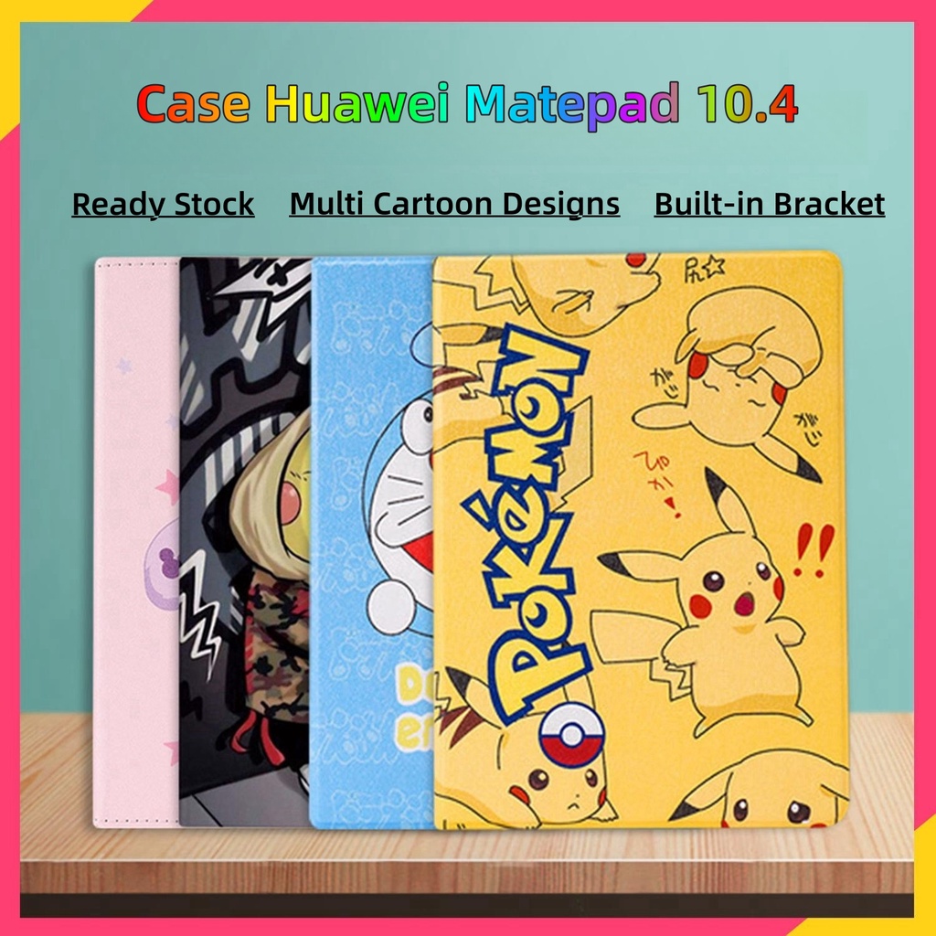 【Ready goods from Jakarta】case huawei matepad 10.4 2021 Cartoon case matepad 10.4 casing huawei mate