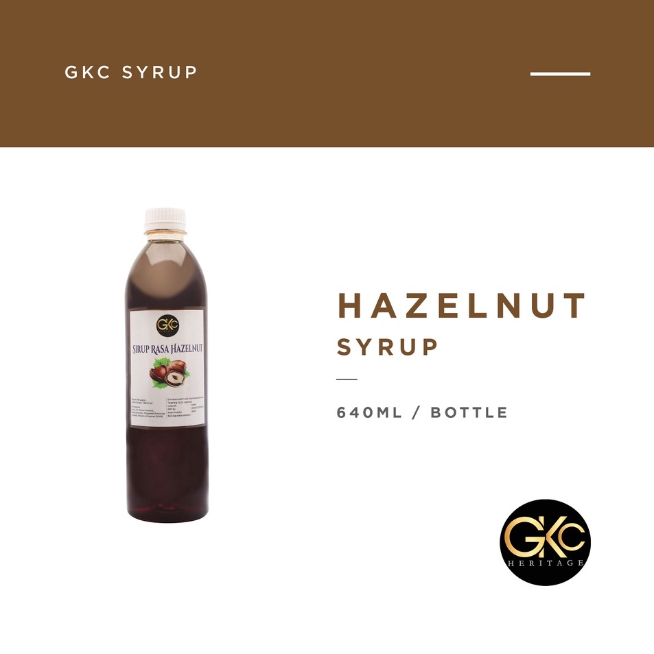 

Pasti Murah Sirup Hazelnut/ Hazelnut Syrup Minuman GKC Heritage 640 ml (Import Quality) Harga Murah