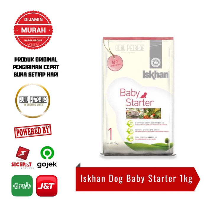 Iskhan Dog Baby Starter 1kg Freshpack Iskhan Baby Starter Dog Food