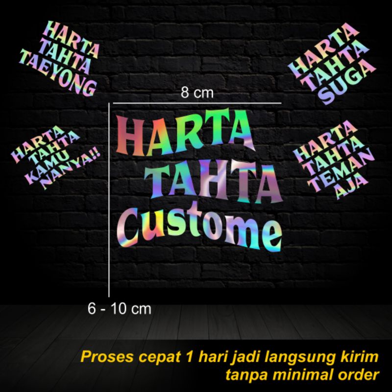 

STICKER CUTTING CUSTOM HARTA TAHTA NAMA SENDIRI STIKER NAMA CUSTOM