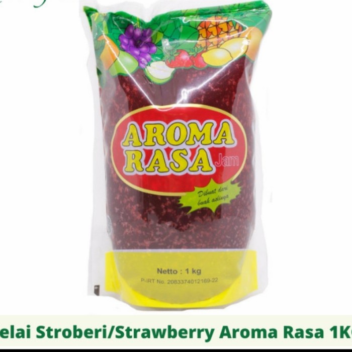 

selai strawberry merk aroma rasa 1kg