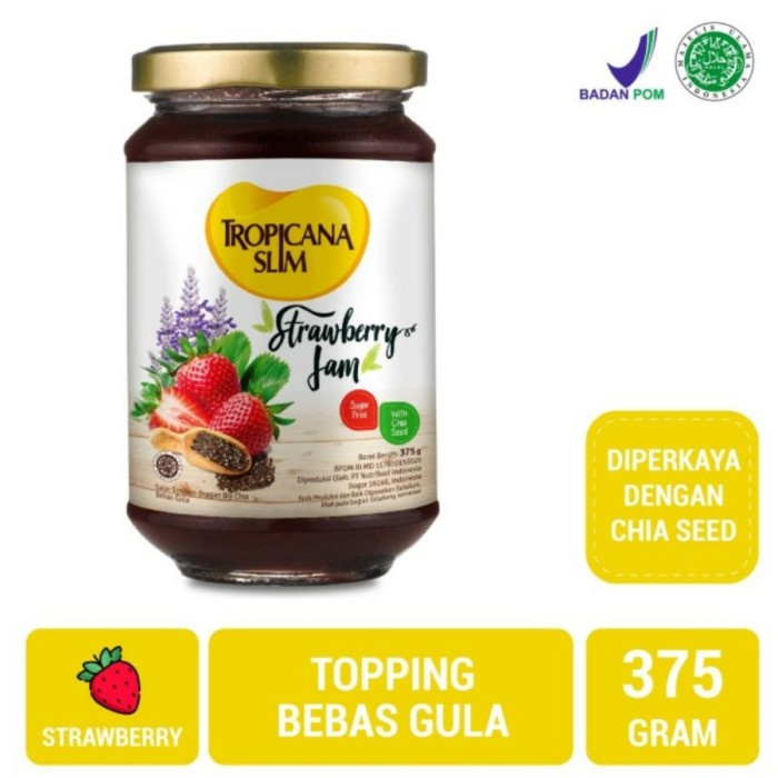 

Tropicana Slim Strawberry Jam - Tropicana Slim Selai Stoberi 375 gr