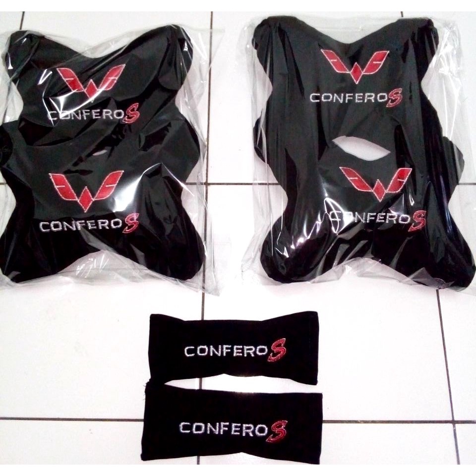 Sandaran kepala headrest variasi aksesoris interior bantal mobil Wuling Confero S