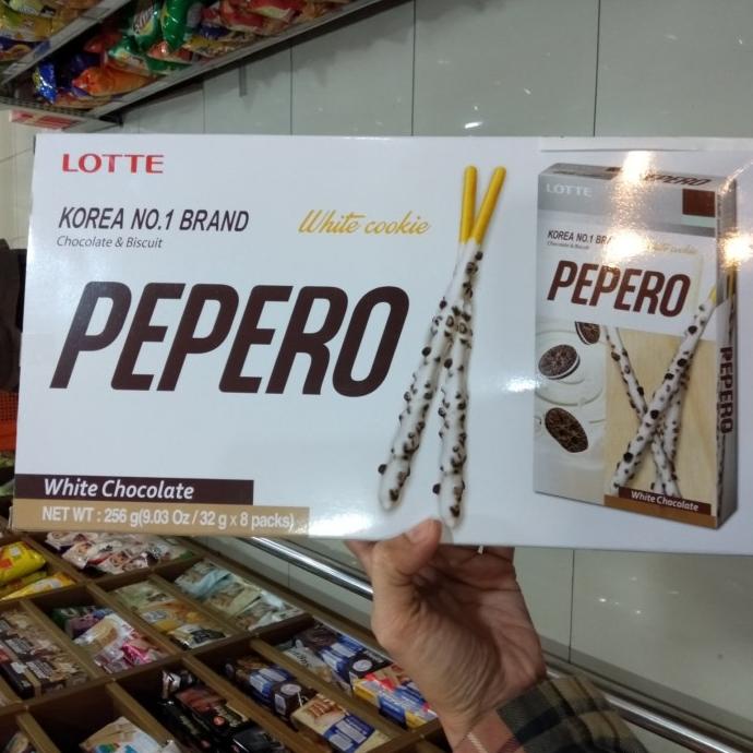 

best produk] Biskuit Stik Lotte Pepero Jumbo korea 256 gram ( 8 pack x 32 gram )