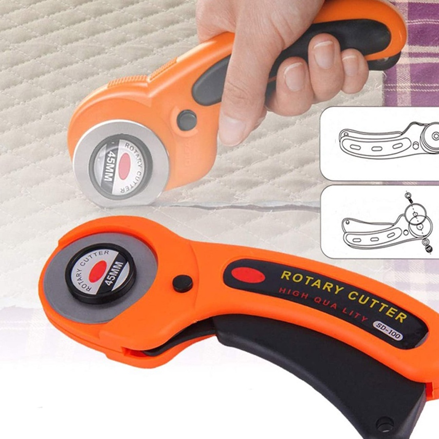 

(XQF/✮] GLORY Cutter Rotary Roller Blade 45 mm Pemotong Rotary Cutter! TERJAMIN 45mm / viiral♡