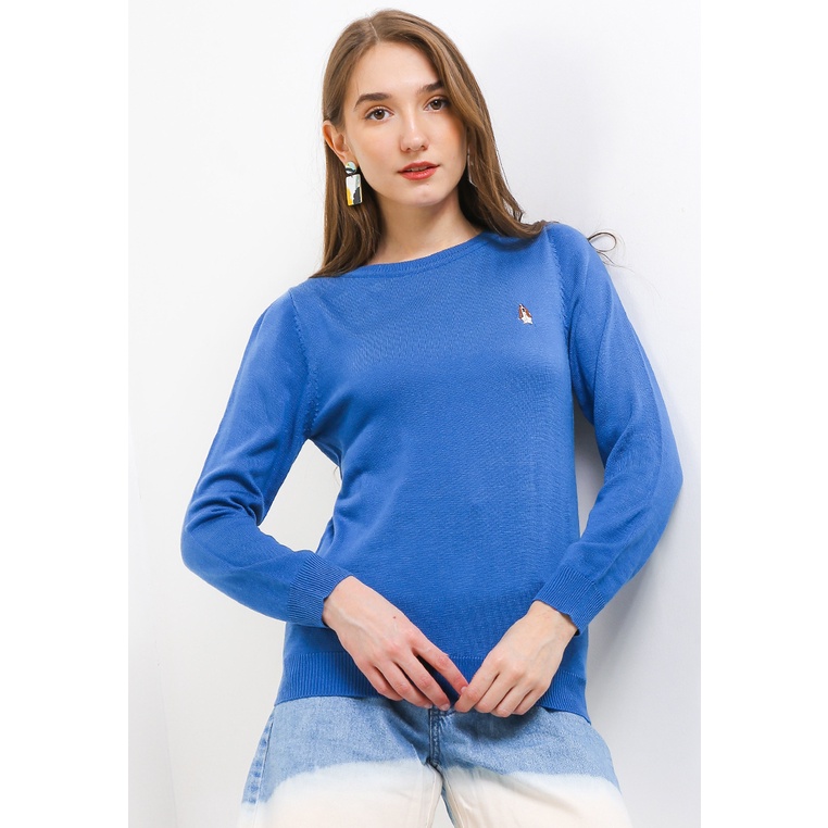 Hoodie Hush Puppies Original Wanita Switer Kerah boat Outfit Ori Elegan Oline 5 Woman Basic Katun