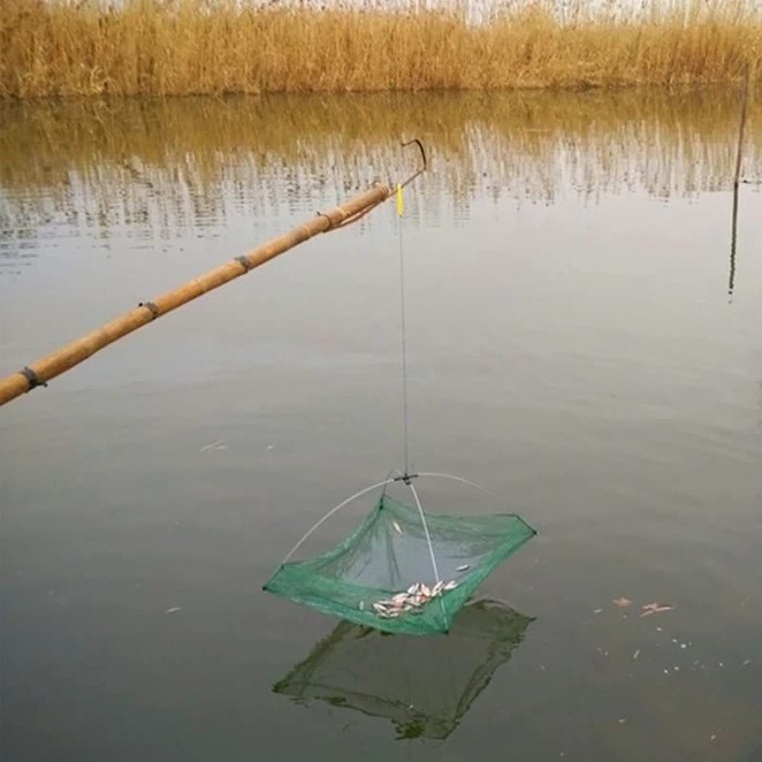 80Cm Perangkap Udang Lipat Jala Ikan Kecil Perangkap Ikan Bubu Payung