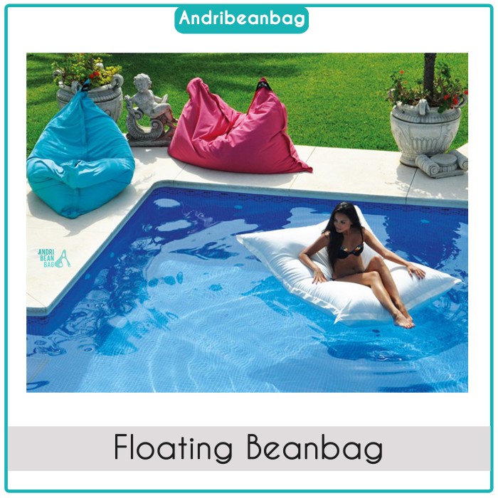 Floating beanbag square + sterofoam 4kg