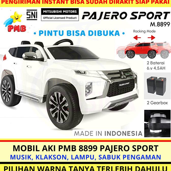 Mainan Anak Mobil Aki Remote Control Mitsubishi Pajero Sport Pmb 8899