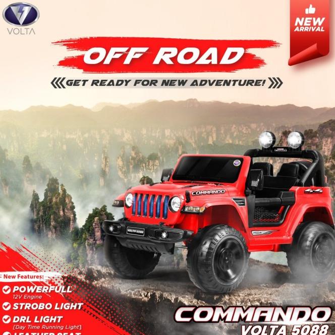 Volta 5088 Commando Jeep Mobil Aki Mainan Anak
