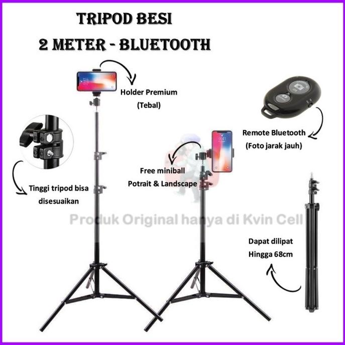 NEW TRIPOD HP / TRIPOD HANDPHONE / TRIPOD RING LIGHT / TRIPOD 2 METER