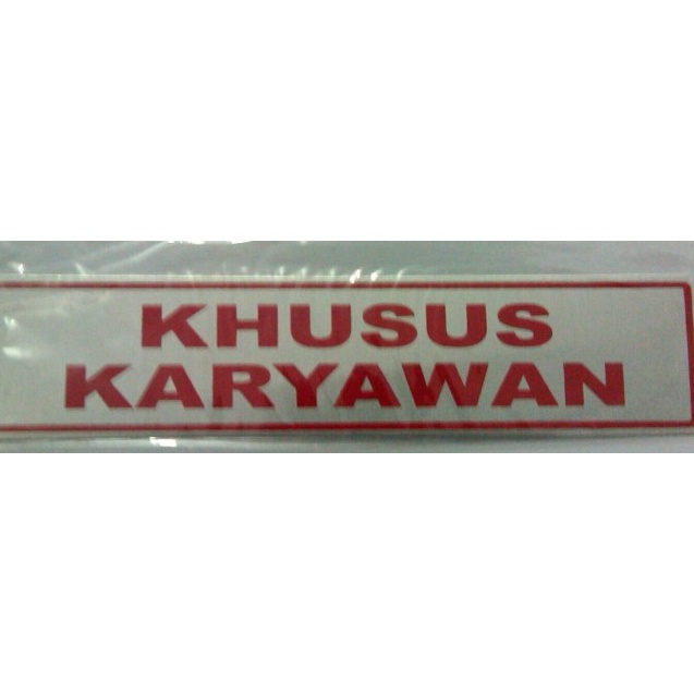 

Grosir!! Stiker tanda khusus karyawan