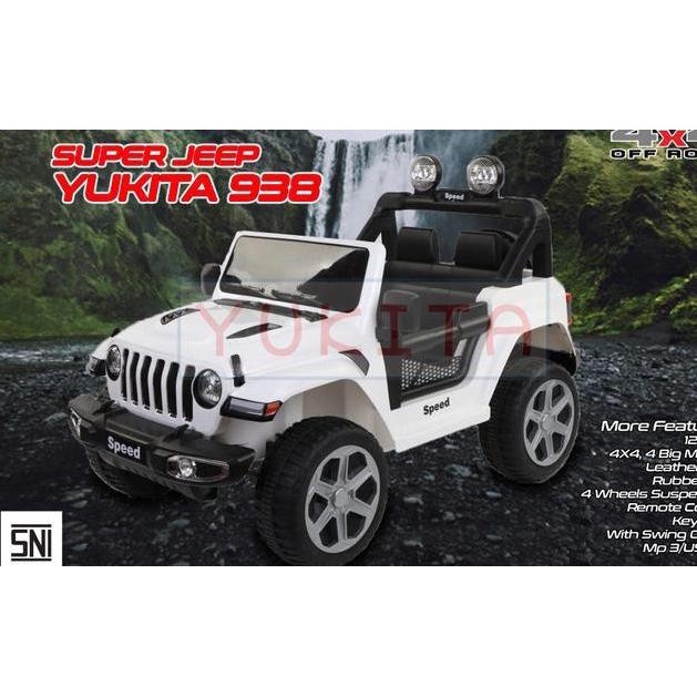 Mobil Aki Anak Jeep Rubicon Ban Full Karet