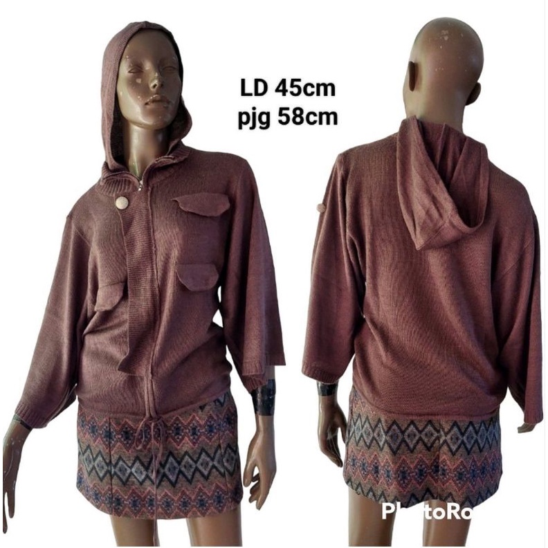 preloved branded hoodie knit/rajut vintage sweater