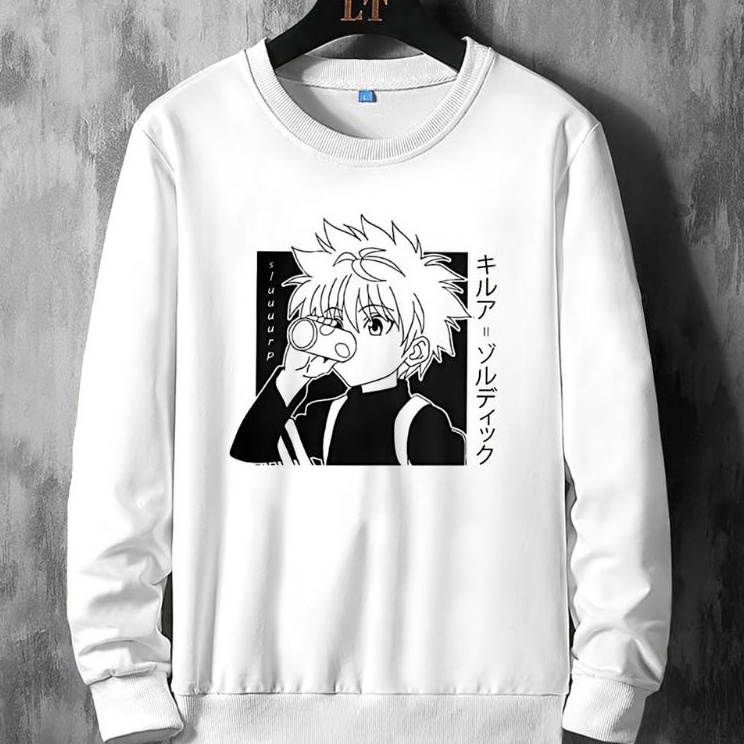 Kirim Sekarang SWEATER KILLUA HXH CREWNECK ANIME HXH
