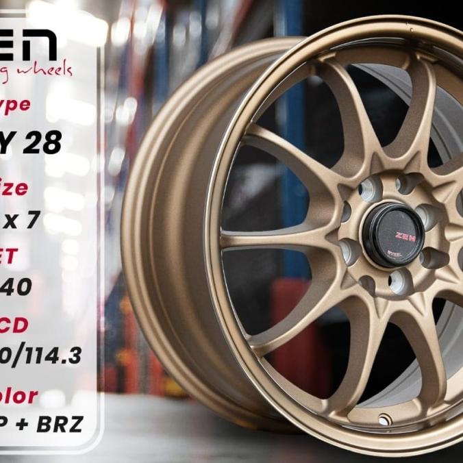SALE CE 28 CE28 BY ZEN RING 16 DOUBLE PCD BRONZE Termurah