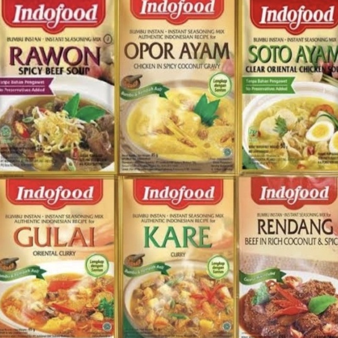 

#Sale INDOFOOD BUMBU RACIK SPESIAL BASAH ALL VARIANT (sachet)