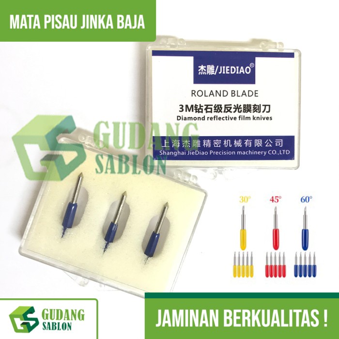 

Terlaris Mata Pisau Baja Mesin Cutting Jinka 60 Derajat / Roland Blade Jinka