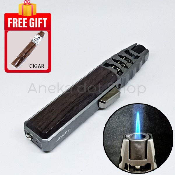 CUCI GUDANG Korek Api Bara Single Jet Flame Torch Lighter Lock Jobon ZB 588