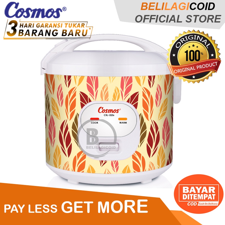 Cosmos Rice Cooker Crj 323 S / Megicom Cosmos Crj-323S / Magic Com Cosmos Crj323S