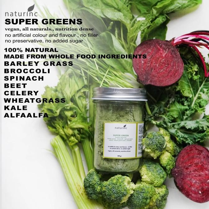 

VEGETABLE POWDER bubuk sayuran bayam kale broccoli wheatgrass celery