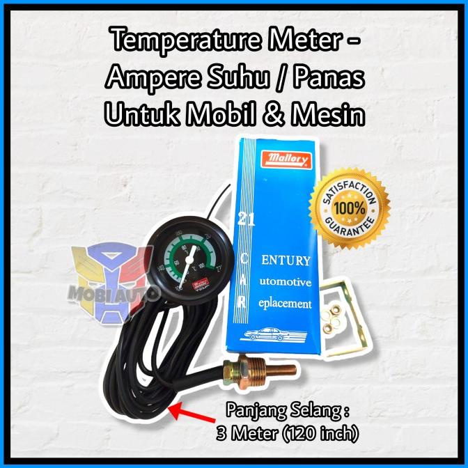 Ampere Panas/Suhu Temperatur Meter Pengukur Suhu Universal Mobil/Mesin