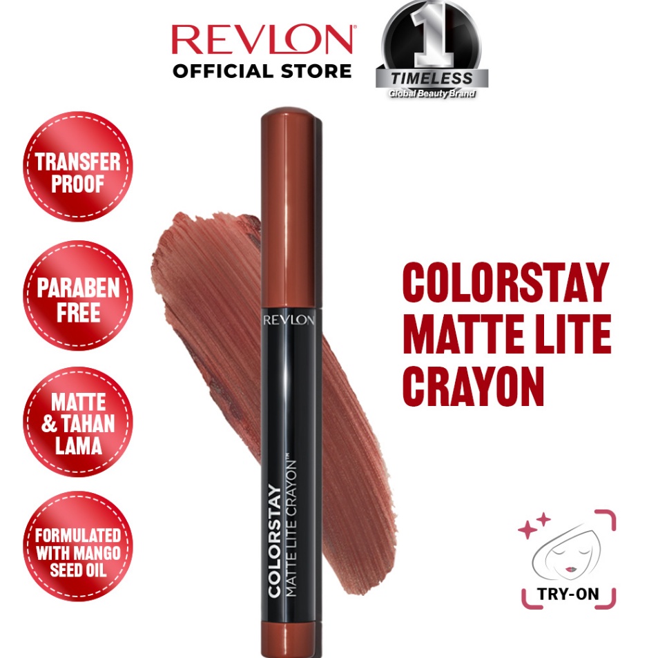 Sabet PromoK0w0V Revlon Colorstay Matte Lite Crayon (Full-Coverage Matte Lip Color Crayon)
