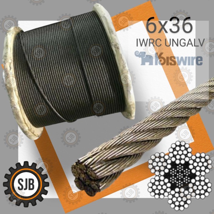 Wire Rope 14Mm 6X36 Ungalv Kisiwire