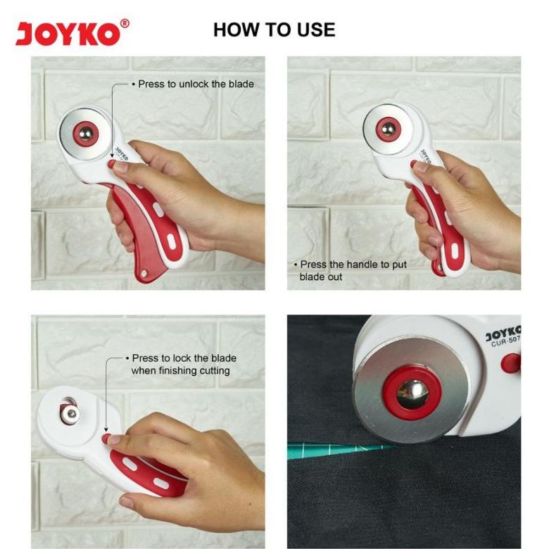 

ERA107 Pemotong Putar Rotary Cutter Pemotong Putar Joyko CUR-507 ***