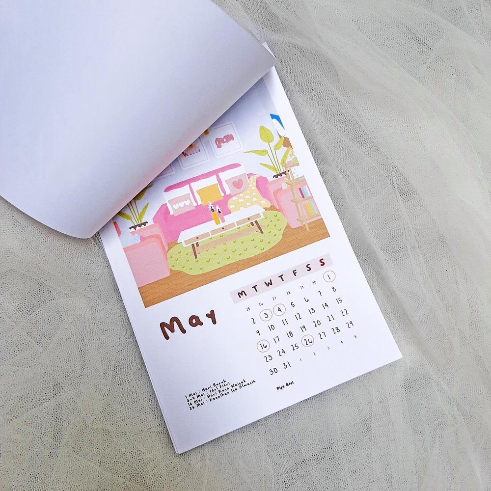 

ERA215 PIPE RICI Calendar 2022 Large / Kalender Deco Decor Journaling Hiasan DIY +