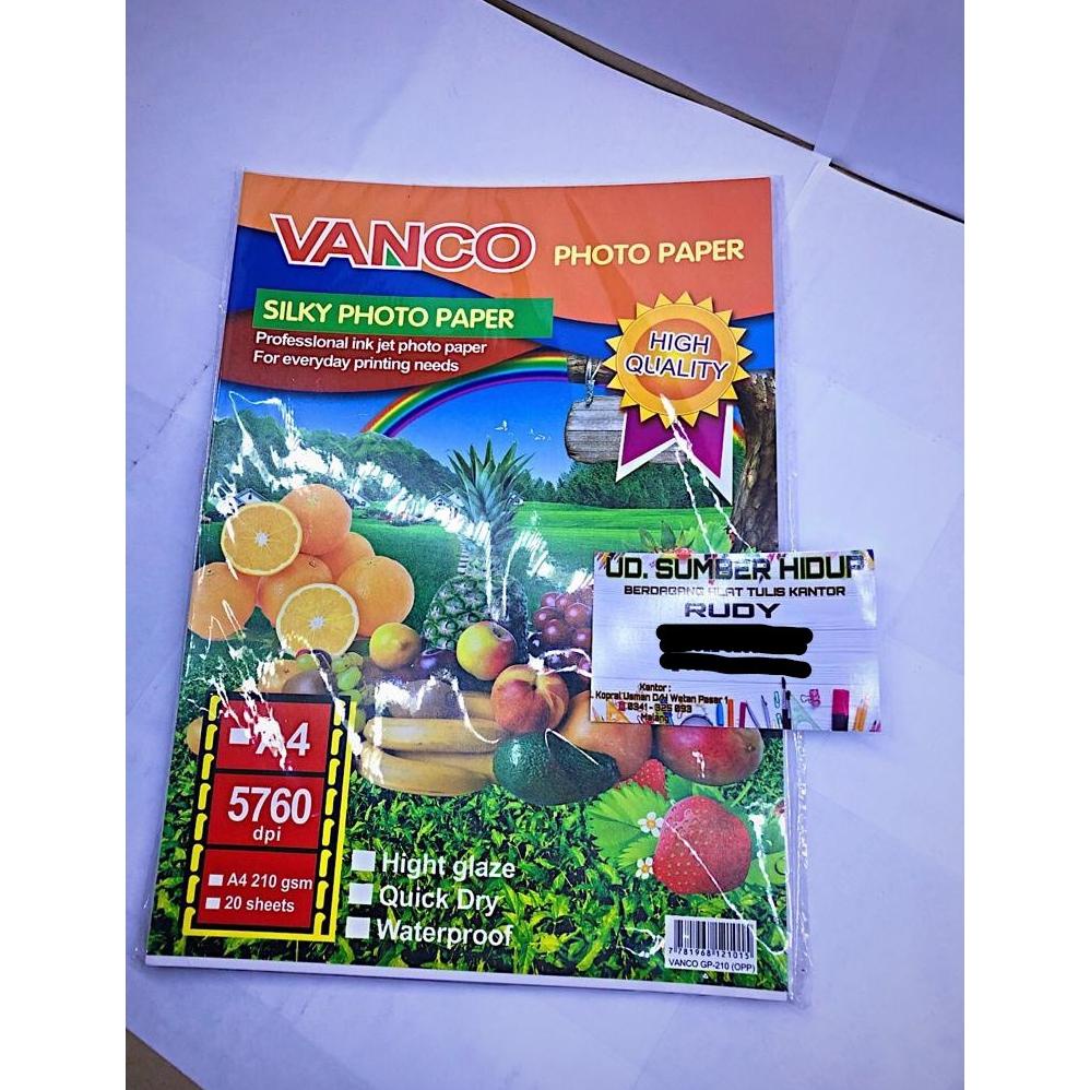 

ERA147 kertas foto VANCO Silky A4 isi 20 ***