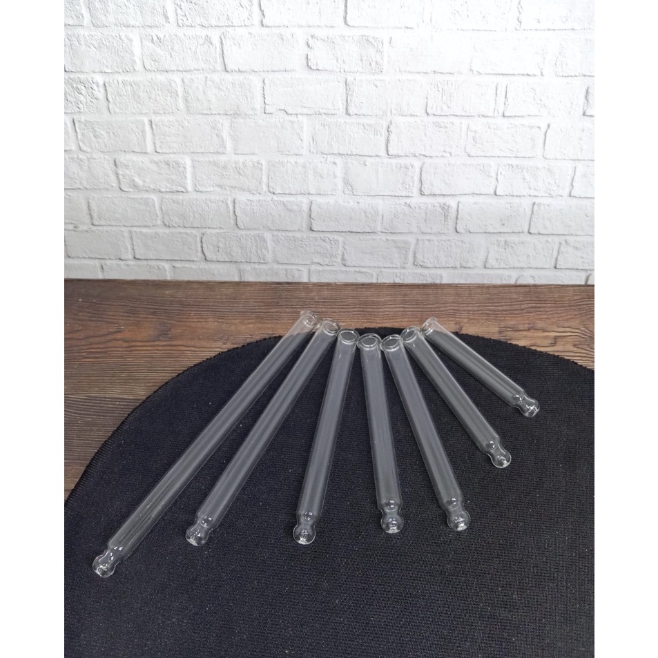 ✎Fbb Pipet Kaca Tumpul Bening Isi 100pcs l Produk Premium ★★.