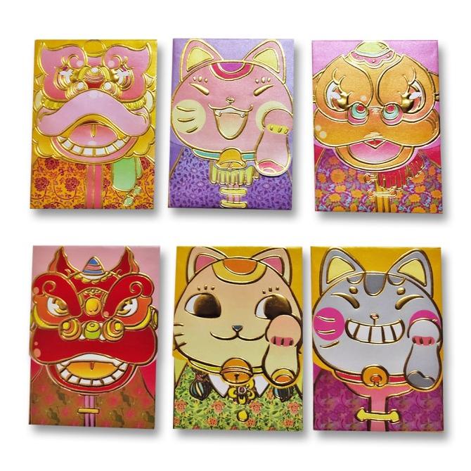 

:<:<:<:<] Amplop Angpau Imlek Motif Barongsai ( pack isi 6 pcs )