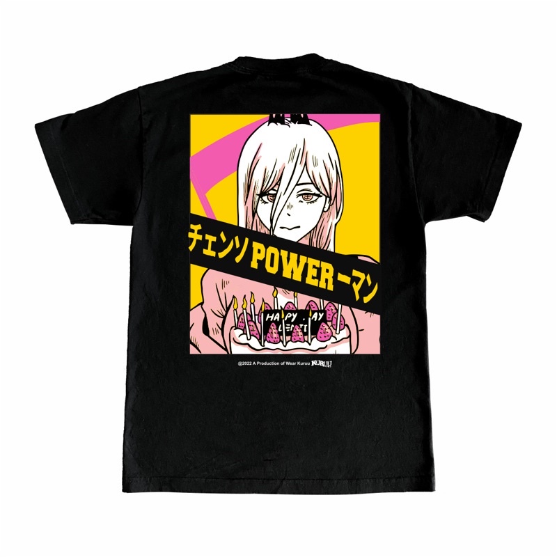 Baju Kaos Anime Chainsawman - Kuruu Power Cake Tee