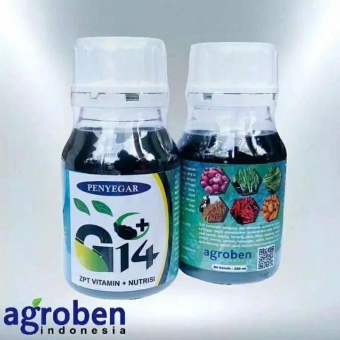 G14 + AGROBEN ZPT VITAMIN + NUTRISI penyegar tanaman 250ML