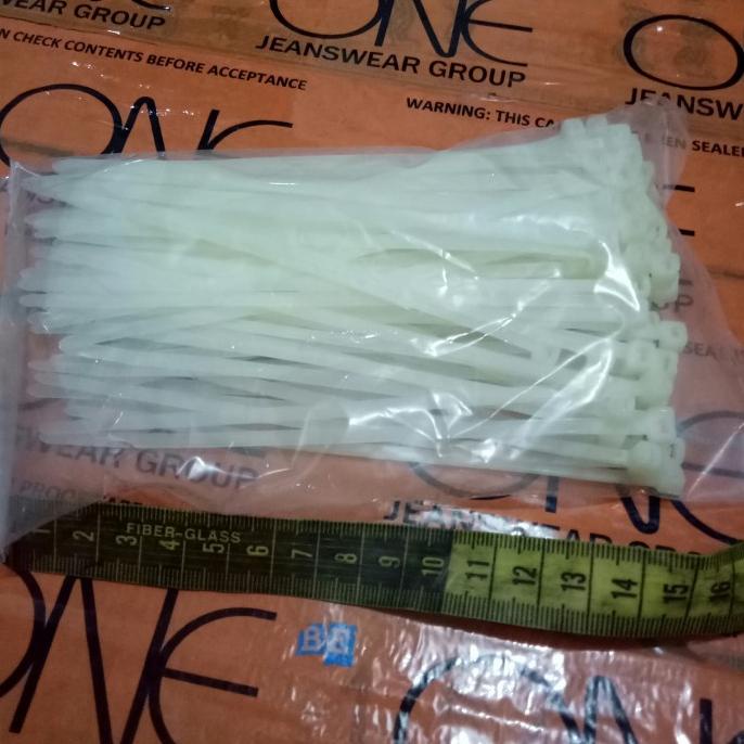 

=+=+=+] kabel ties 15 cm putih 100 pcs